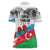 Azerbaijan Qara Yanvar Women Polo Shirt with Flag Style - Wonder Print Shop