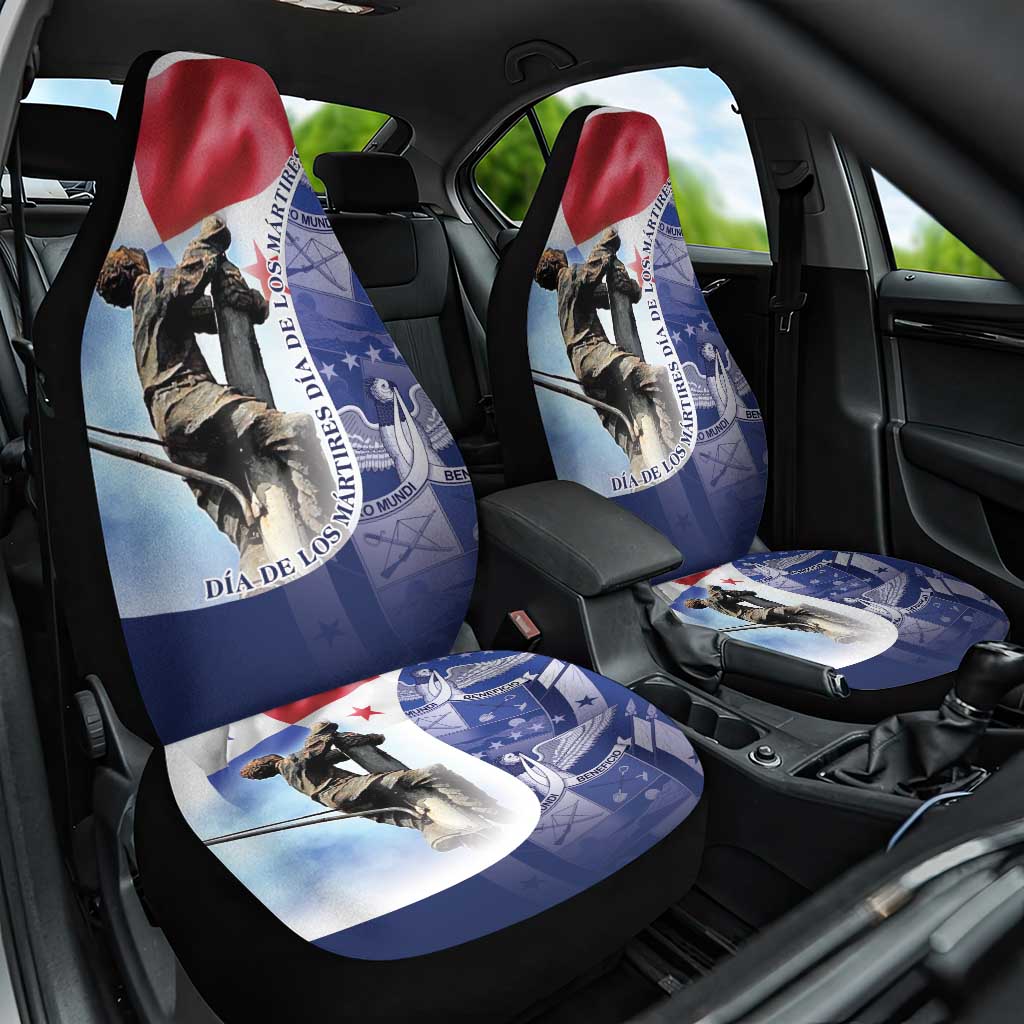 Panama Dia de los Martires Car Seat Cover Panama Martyrs' Day Raises Flag