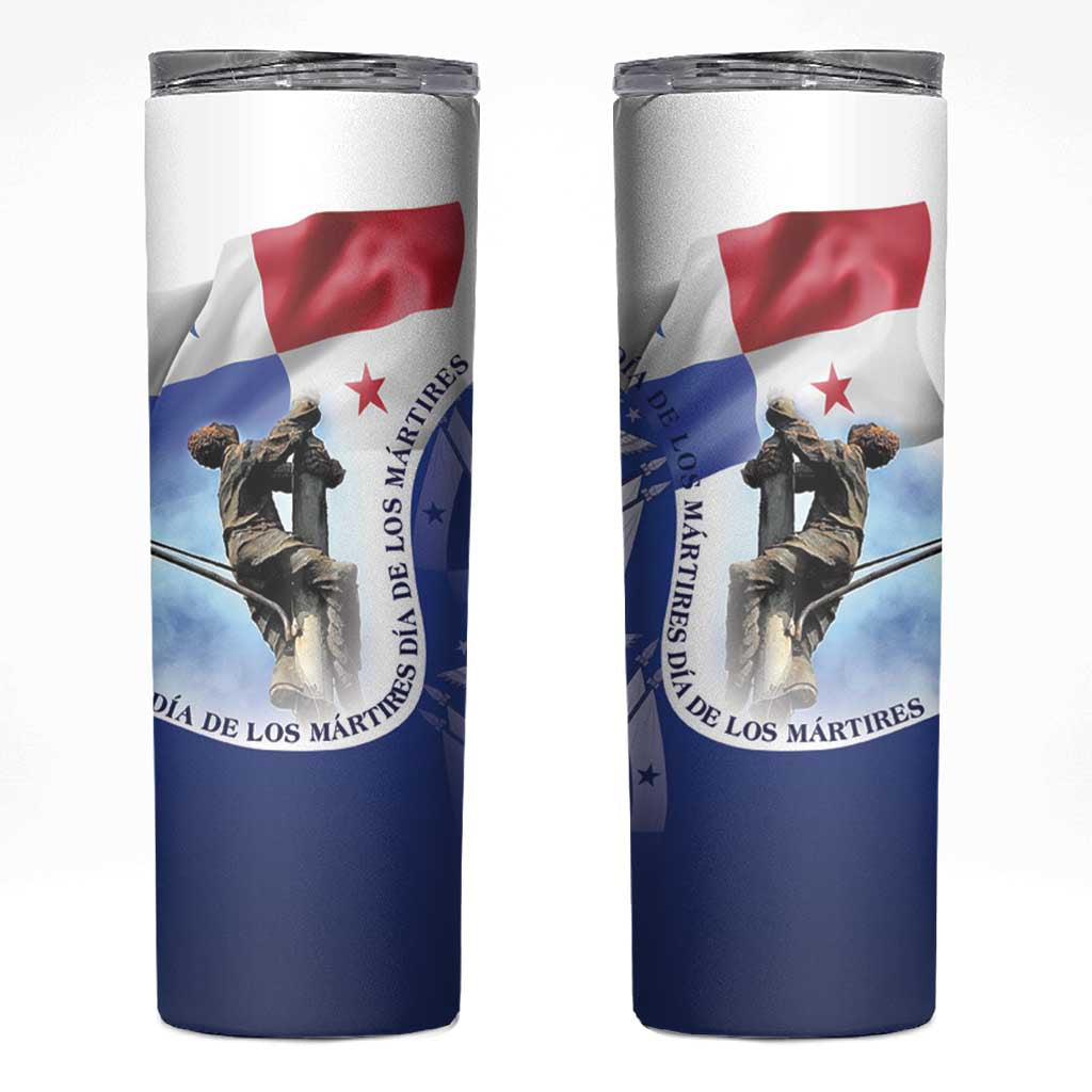 Panama Dia de los Martires Skinny Tumbler Panama Martyrs' Day Raises Flag LT9