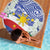 Philippines Flag Beach Blanket Sampaguita Jasmine with Polynesian Tribal LT9 - Wonder Print Shop