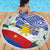 Philippines Flag Beach Blanket Sampaguita Jasmine with Polynesian Tribal LT9 - Wonder Print Shop