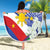 Philippines Flag Beach Blanket Sampaguita Jasmine with Polynesian Tribal LT9 - Wonder Print Shop