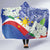 Philippines Flag Hooded Blanket Sampaguita Jasmine with Polynesian Tribal