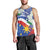 Philippines Flag Men Tank Top Sampaguita Jasmine with Polynesian Tribal