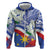 Philippines Flag Zip Hoodie Sampaguita Jasmine with Polynesian Tribal - Wonder Print Shop