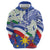 Philippines Flag Zip Hoodie Sampaguita Jasmine with Polynesian Tribal - Wonder Print Shop