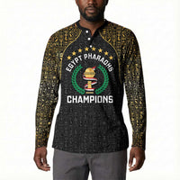 Custom Egypt Pharaohs Button Sweatshirt African Football Champions 2025