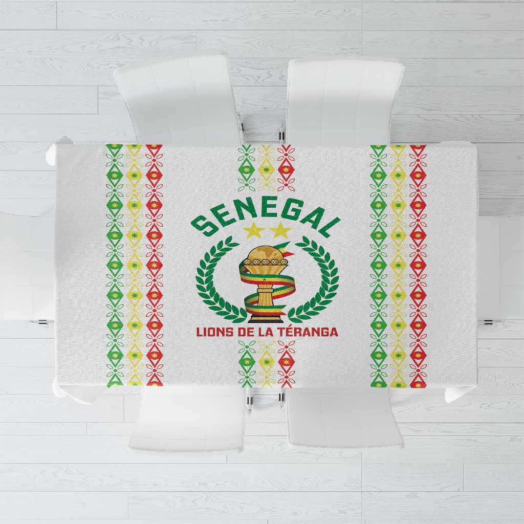 Senegal Lions of Teranga Tablecloth African Football Champions 2025