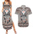 Native American Buffalo Skull Couples Matching Summer Maxi Dress and Hawaiian Shirt with Dream Catchers Feathers