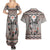 Native American Buffalo Skull Couples Matching Summer Maxi Dress and Hawaiian Shirt with Dream Catchers Feathers