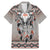 Native American Buffalo Skull Family Matching Mermaid Dress and Hawaiian Shirt with Dream Catchers Feathers