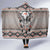 Native American Buffalo Skull Hooded Blanket with Dream Catchers Feathers