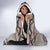 Native American Buffalo Skull Hooded Blanket with Dream Catchers Feathers