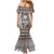 Native American Buffalo Skull Mermaid Dress with Dream Catchers Feathers