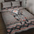 Native American Buffalo Skull Quilt Bed Set with Dream Catchers Feathers