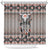 Native American Buffalo Skull Shower Curtain with Dream Catchers Feathers