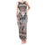 Native American Buffalo Skull Tank Maxi Dress with Dream Catchers Feathers