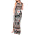 Native American Buffalo Skull Tank Maxi Dress with Dream Catchers Feathers