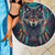 Native American Wolves Beach Blanket with Dream Catchers Feathers