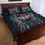 Native American Wolves Quilt Bed Set with Dream Catchers Feathers