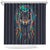 Native American Wolves Shower Curtain with Dream Catchers Feathers