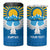 Kyrgyzstan Falcon Personalized 4 in 1 Can Cooler Tumbler Tian Shan Mountains Rising Sun