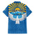 Kyrgyzstan Falcon Personalized Family Matching Off Shoulder Maxi Dress and Hawaiian Shirt Tian Shan Mountains Rising Sun