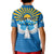 Kyrgyzstan Falcon Personalized Kid Polo Shirt Tian Shan Mountains Rising Sun