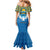 Kyrgyzstan Falcon Personalized Mermaid Dress Tian Shan Mountains Rising Sun