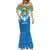 Kyrgyzstan Falcon Personalized Mermaid Dress Tian Shan Mountains Rising Sun