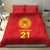 Kyrgyzstan Football Custom Bedding Set Kazakh Pattern