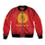 Kyrgyzstan Football Custom Bomber Jacket Kazakh Pattern