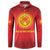 Kyrgyzstan Football Custom Button Sweatshirt Kazakh Pattern