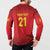 Kyrgyzstan Football Custom Button Sweatshirt Kazakh Pattern