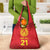 Kyrgyzstan Football Custom Grocery Bag Kazakh Pattern