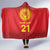 Kyrgyzstan Football Custom Hooded Blanket Kazakh Pattern