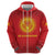 Kyrgyzstan Football Custom Hoodie Kazakh Pattern