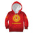 Kyrgyzstan Football Custom Kid Hoodie Kazakh Pattern