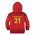 Kyrgyzstan Football Custom Kid Hoodie Kazakh Pattern