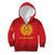 Kyrgyzstan Football Custom Kid Hoodie Kazakh Pattern