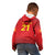 Kyrgyzstan Football Custom Kid Hoodie Kazakh Pattern