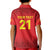 Kyrgyzstan Football Custom Kid Polo Shirt Kazakh Pattern