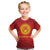 Kyrgyzstan Football Custom Kid T Shirt Kazakh Pattern