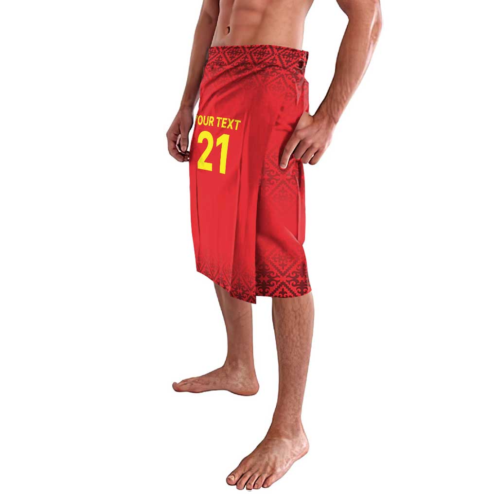 Kyrgyzstan Football Custom Lavalava Kazakh Pattern
