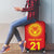 Kyrgyzstan Football Custom Luggage Cover Kazakh Pattern