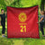 Kyrgyzstan Football Custom Quilt Kazakh Pattern