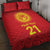 Kyrgyzstan Football Custom Quilt Bed Set Kazakh Pattern