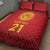 Kyrgyzstan Football Custom Quilt Bed Set Kazakh Pattern