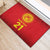 Kyrgyzstan Football Custom Rubber Doormat Kazakh Pattern