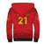 Kyrgyzstan Football Custom Sherpa Hoodie Kazakh Pattern